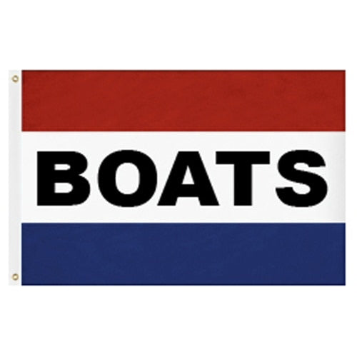 red white blue flag boats