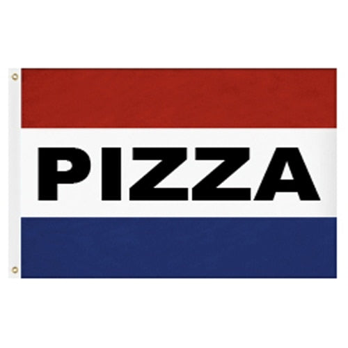 pizza flag with red blue white