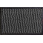 Waterhog Eco Premier Mats in gray ash color featuring a textured geometric pattern for durable indoor or outdoor use.