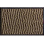 Waterhog Eco Premier Mats in a khaki shade featuring a textured diamond pattern for effective dirt and moisture removal.