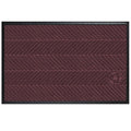 Waterhog Eco Elite Mats in maroon color featuring textured diagonal stripe pattern and a black border for indoor floor protection.