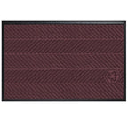 Waterhog Eco Elite Mats in maroon with textured striped pattern and black border designed for durable indoor or outdoor use.
