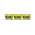welcome banners yellow black text
