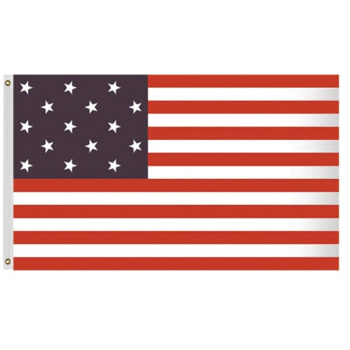 USA flag with red and white stripes