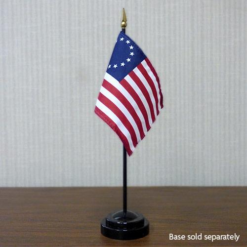 miniature flag on black base