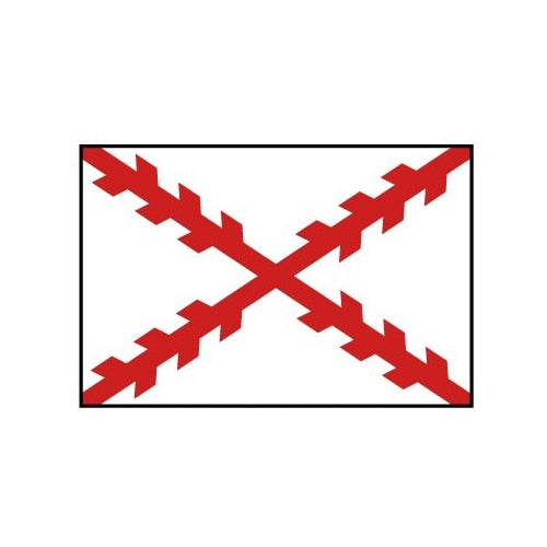 3' X 5' Nylon Cross Burgundy Flag