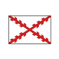 3' X 5' Nylon Cross Burgundy Flag