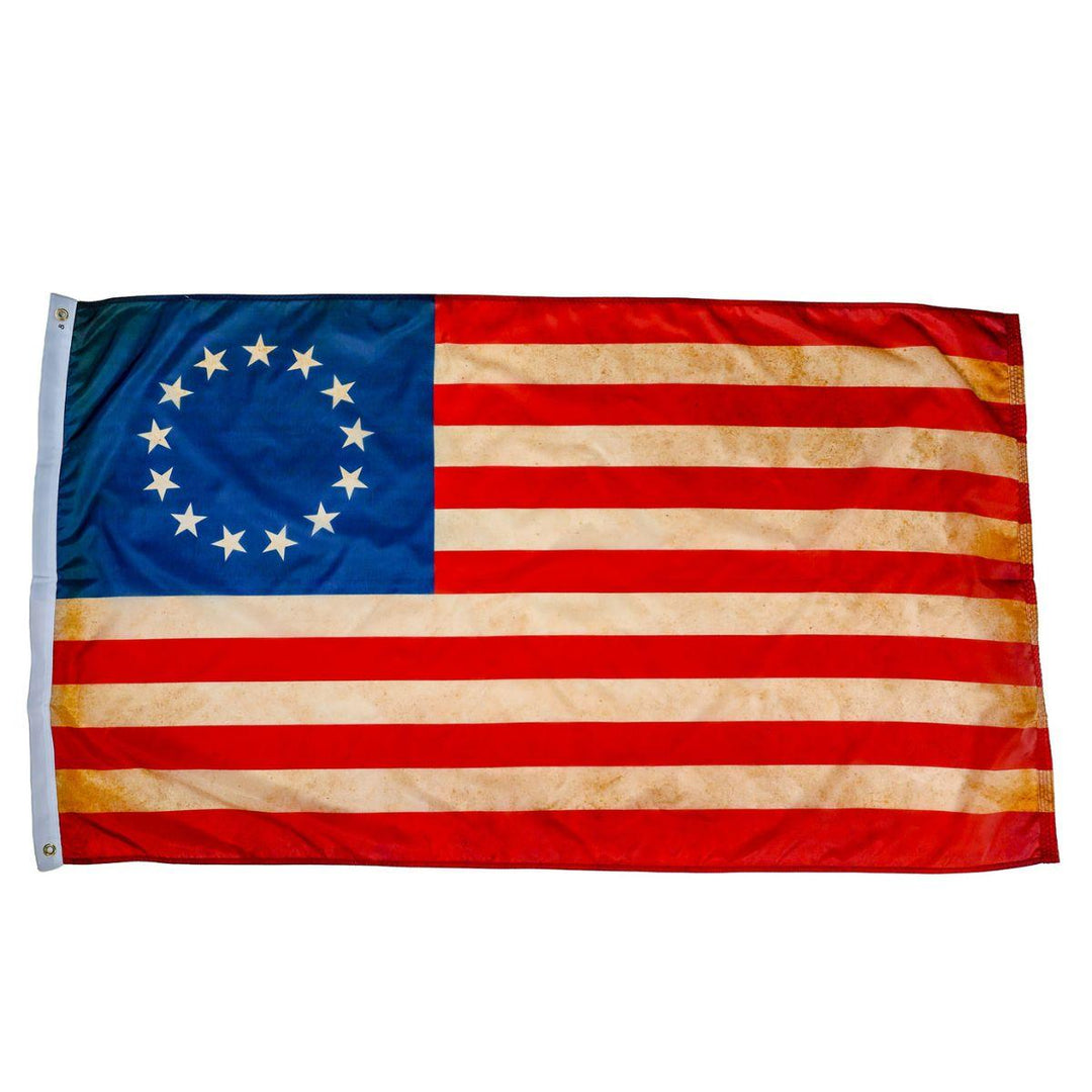 tea stained betsy ross flag