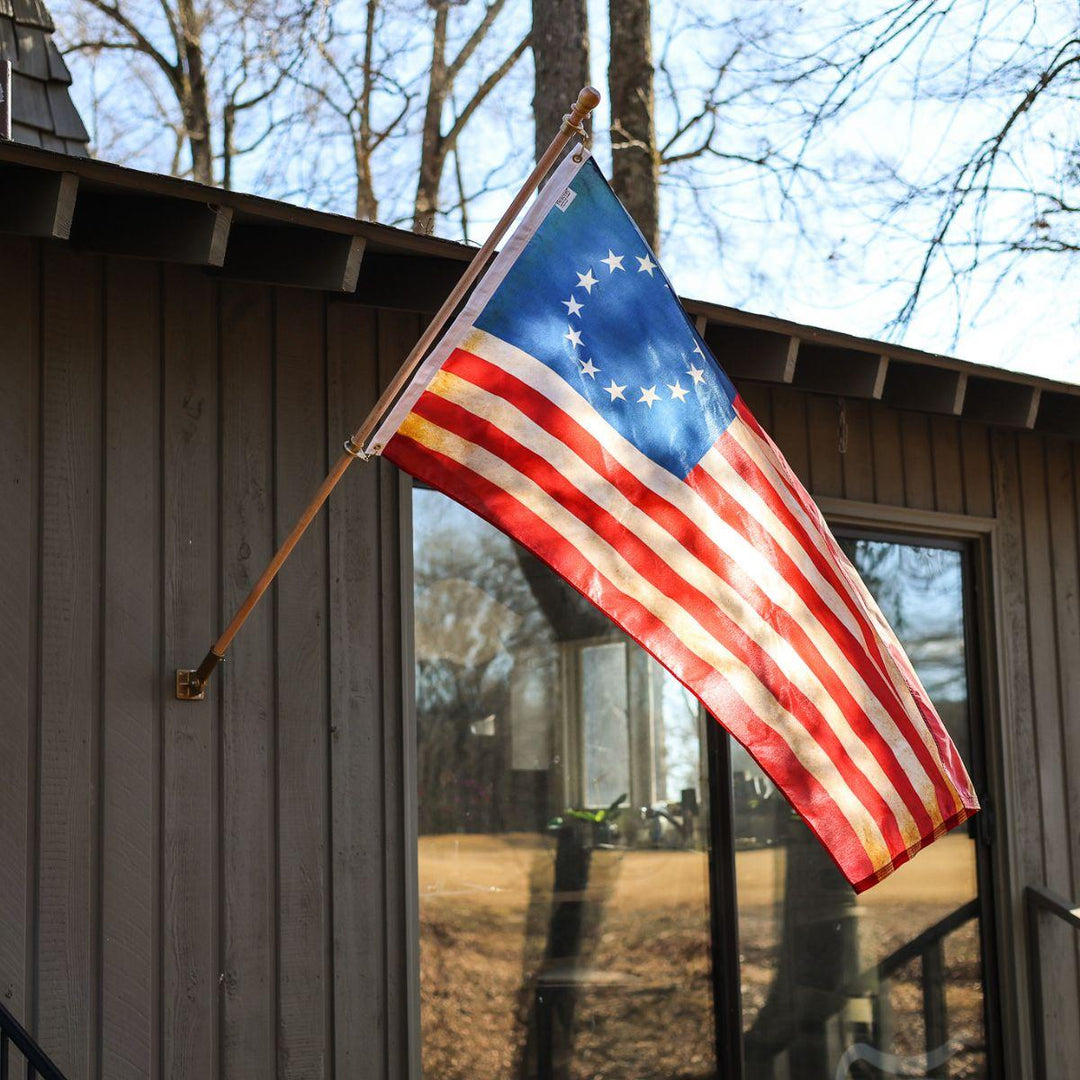 Betsy ross flag mounted view