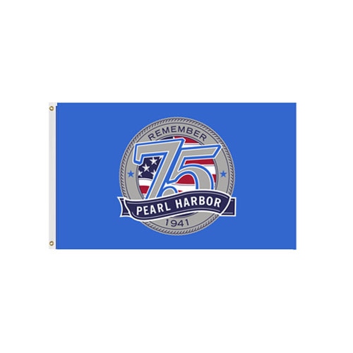 Remember Pearl Harbor flag 75th