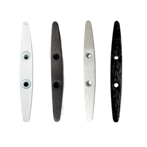 Black aluminum flagpole cleat