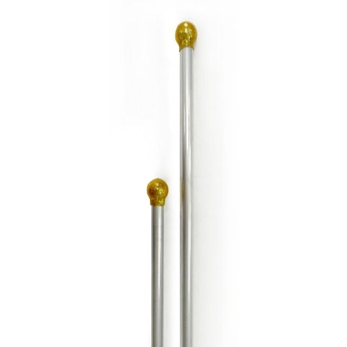 skull topped canes in silver tone