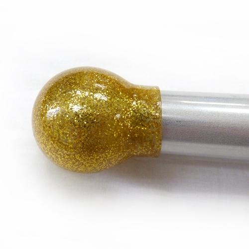 gold glittered craft stick top