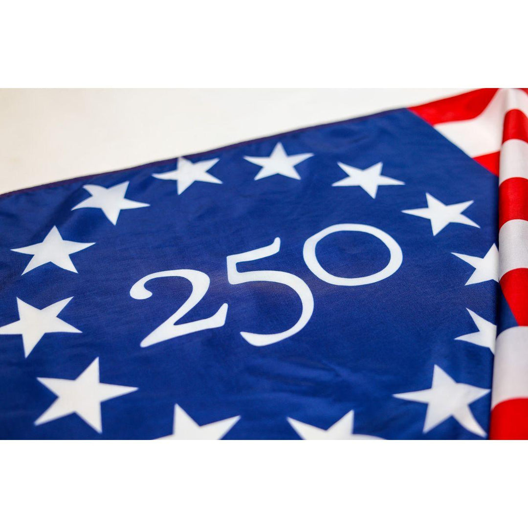 Betsy Ross 250 Flag detailed