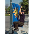 pole banner bracket system