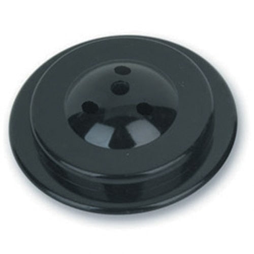 black plastic button with holes