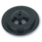 black plastic button with holes