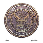 US Navy seal emblem bronze design