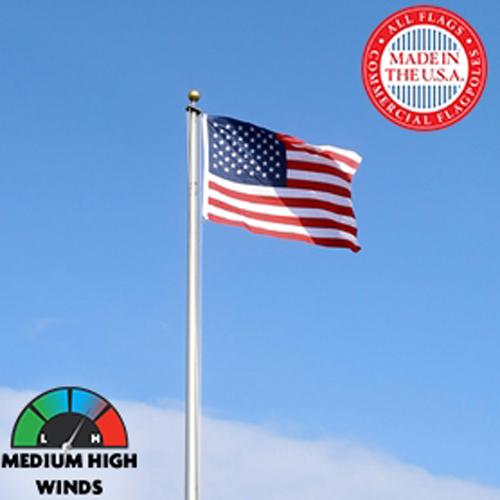 American flag on flagpole outdoors