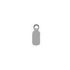 metal tag with hole for attachment