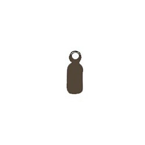 brown tag with loop
