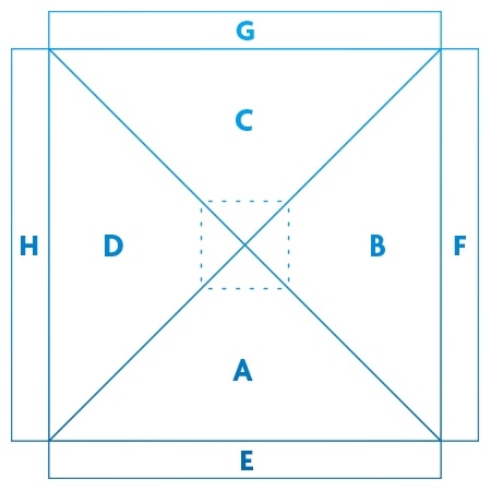 The blueprint of the custom 10x10 t
