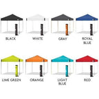 canopy tents in various colors