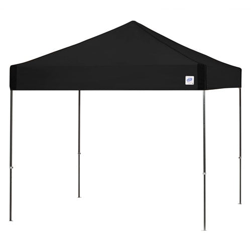 black pop up tent with legs