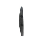 black wooden hinge with screws