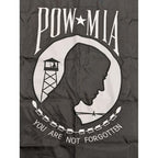 Closeup Embroidered POW Flag