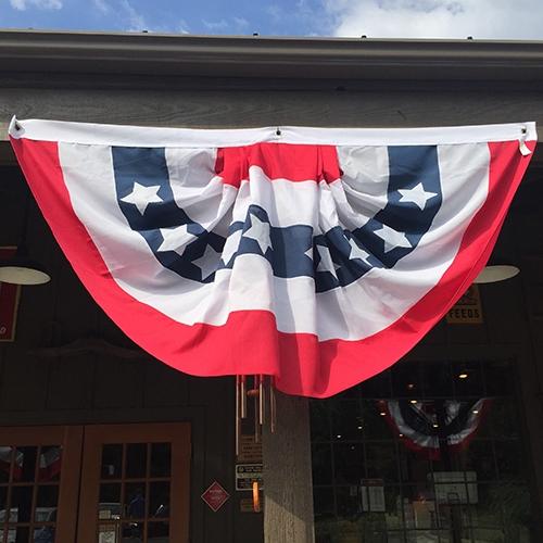 red white blue decorative bunting