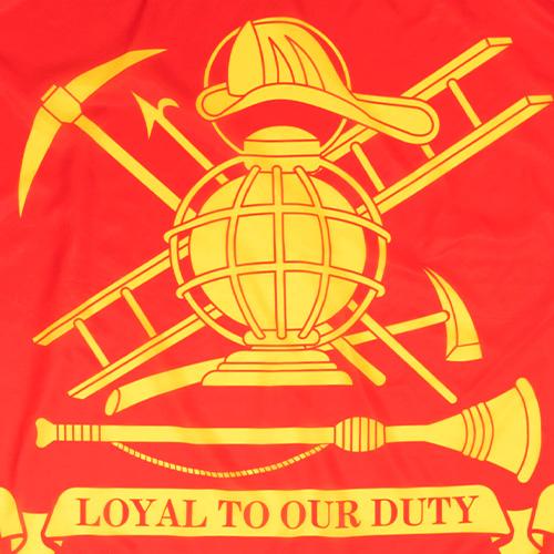Firefighter Motto Flag