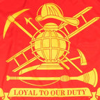Firefighter Motto Flag