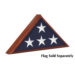 Burial flag display case
