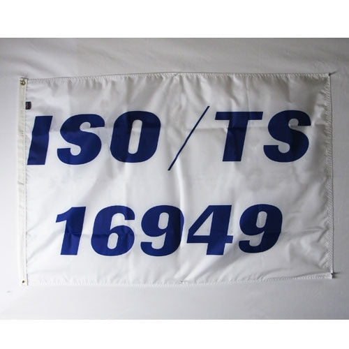 ISO TS 16949 flag banner