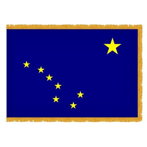Alaska state flag with stars