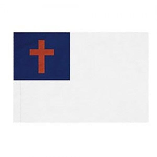 Christian flag with white backgroun