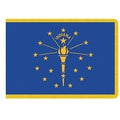Indoor Indiana Flag