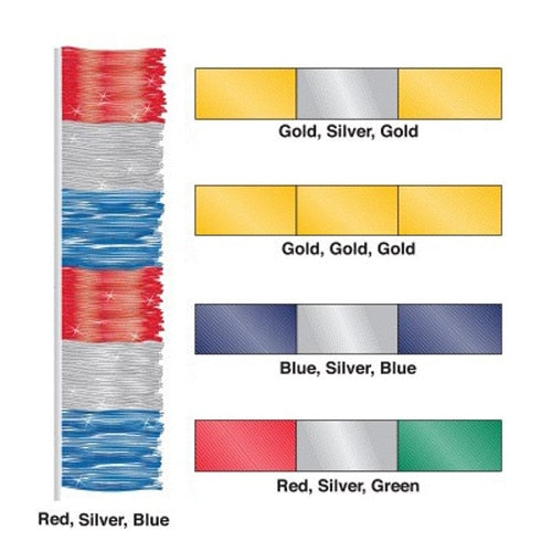 Patriotic Metallic Streamer Wiggler