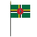 Dominica flag with parrot design
