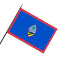 Guam flag on a black flagpole