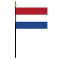 Dutch flag with red white blue