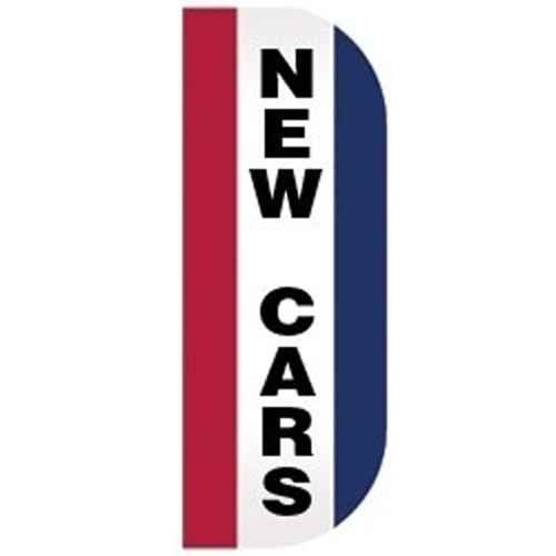 new cars sign red white blue
