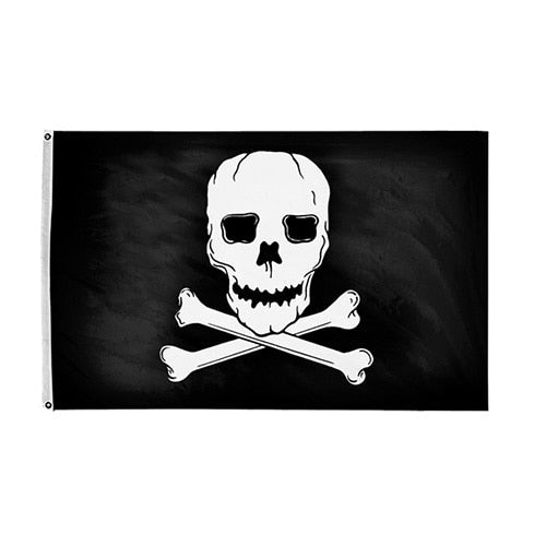 skull and crossbones flag design