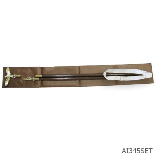 Parade Oak Flagpole Set