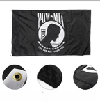 POW MIA flag with grommets and deta