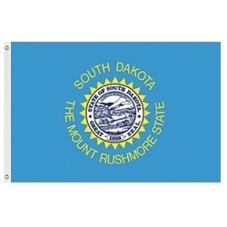 Outdoor South Dakota Flags