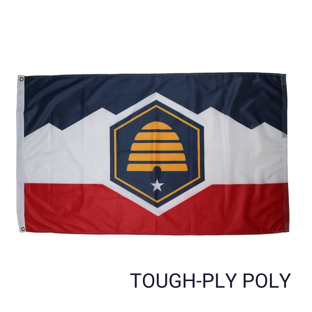 Mediumweight Polyester Utah flag