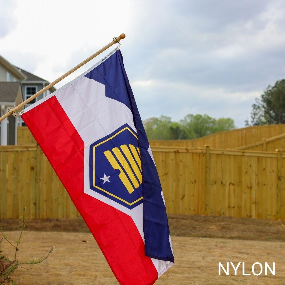 Outdoor Utah flag on pole