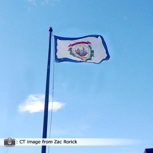West Virginia flags Outdoor Display